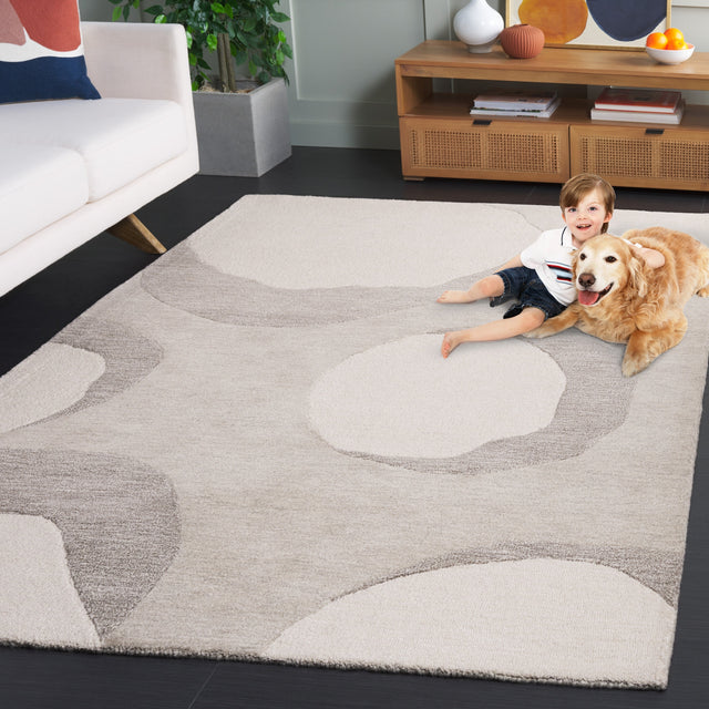 Safavieh Rodeo Rd409F Ivory/Grey Rug.