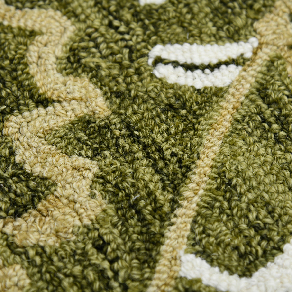 Amer Romania ROM-6 Olive Green area rug - close-up view