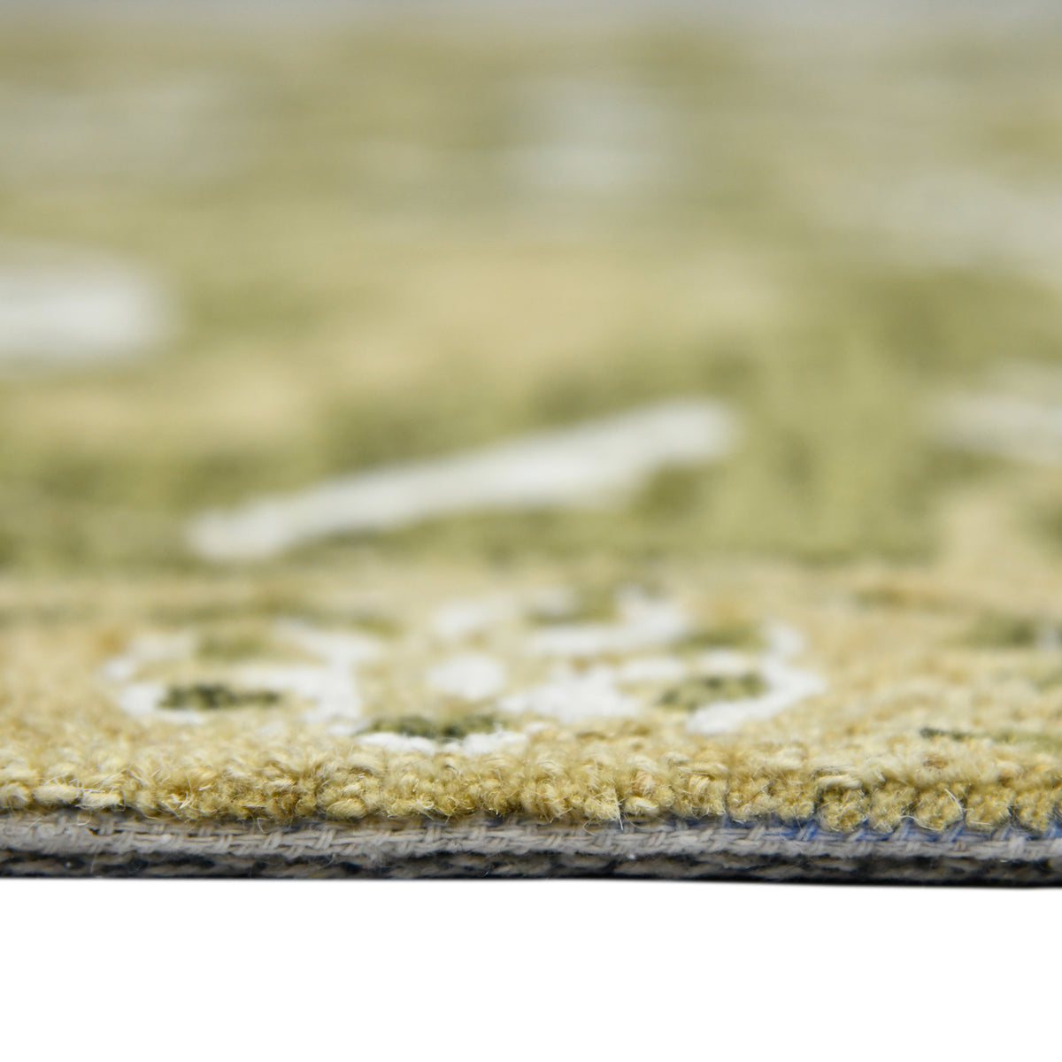 Amer Romania ROM-6 Olive Green area rug - profile view