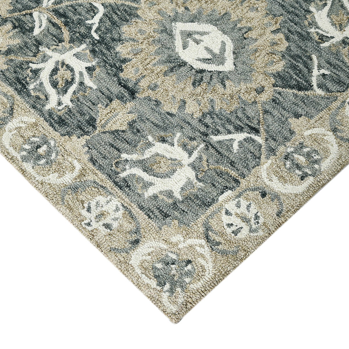 Amer Romania ROM-7 Gray area rug - corner view