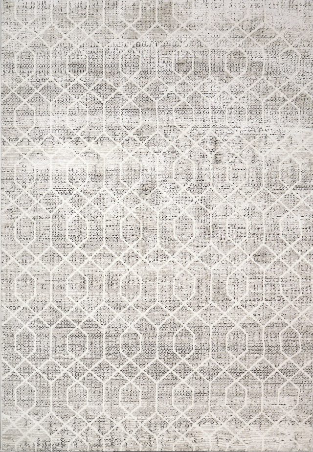 Dynamic Rugs Rori 9354 Power Loomed Modern Ivory/Charcoal Rug