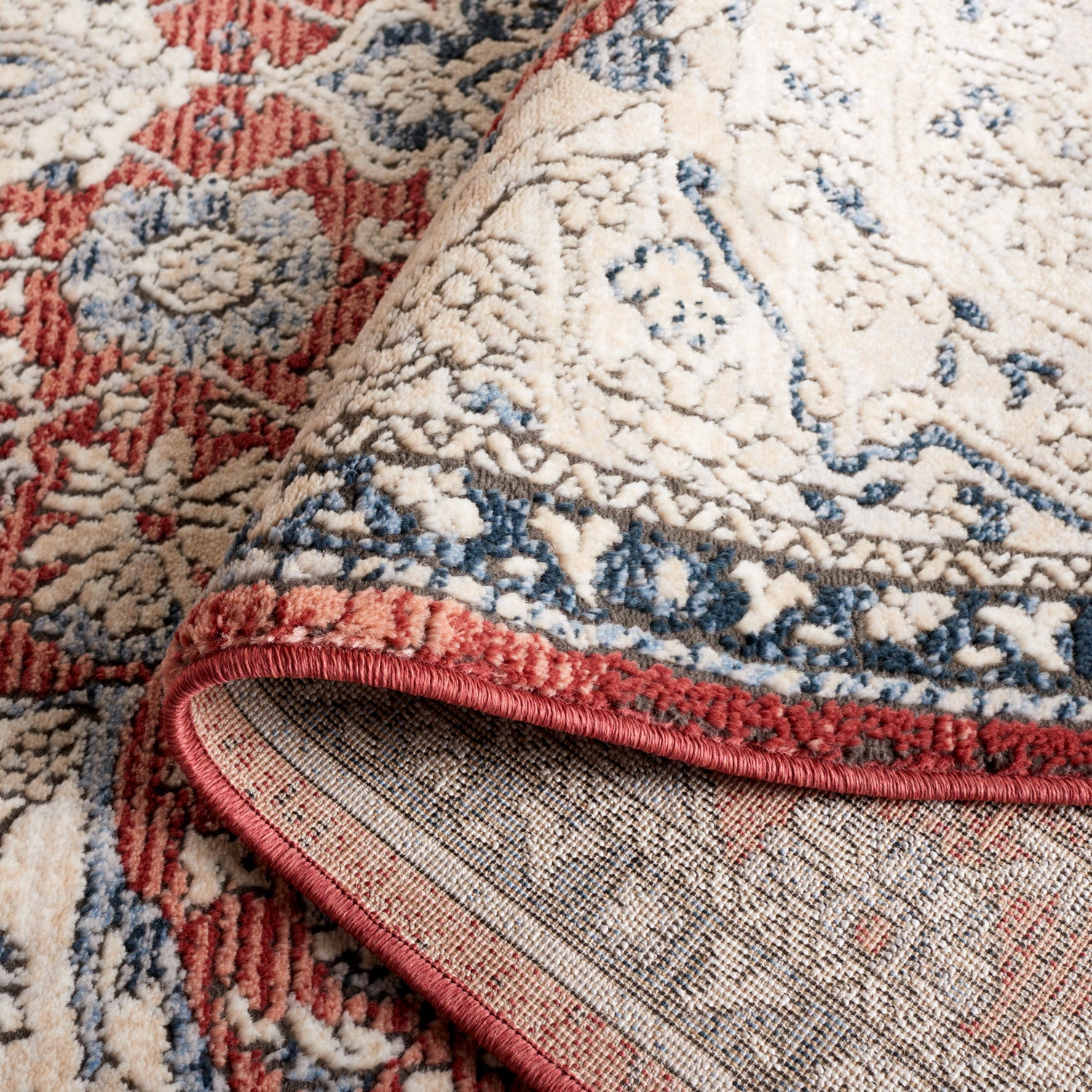 Safavieh Rosewood Row104A Ivory/Red Rug.