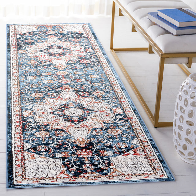 Safavieh Rosewood Row104B Ivory/Blue Rug.