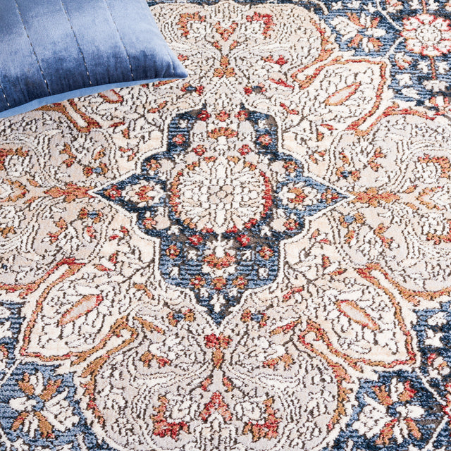 Safavieh Rosewood Row104B Ivory/Blue Rug.