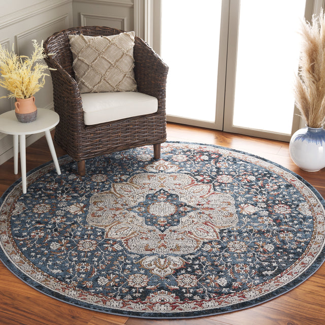Safavieh Rosewood Row104B Ivory/Blue Rug.