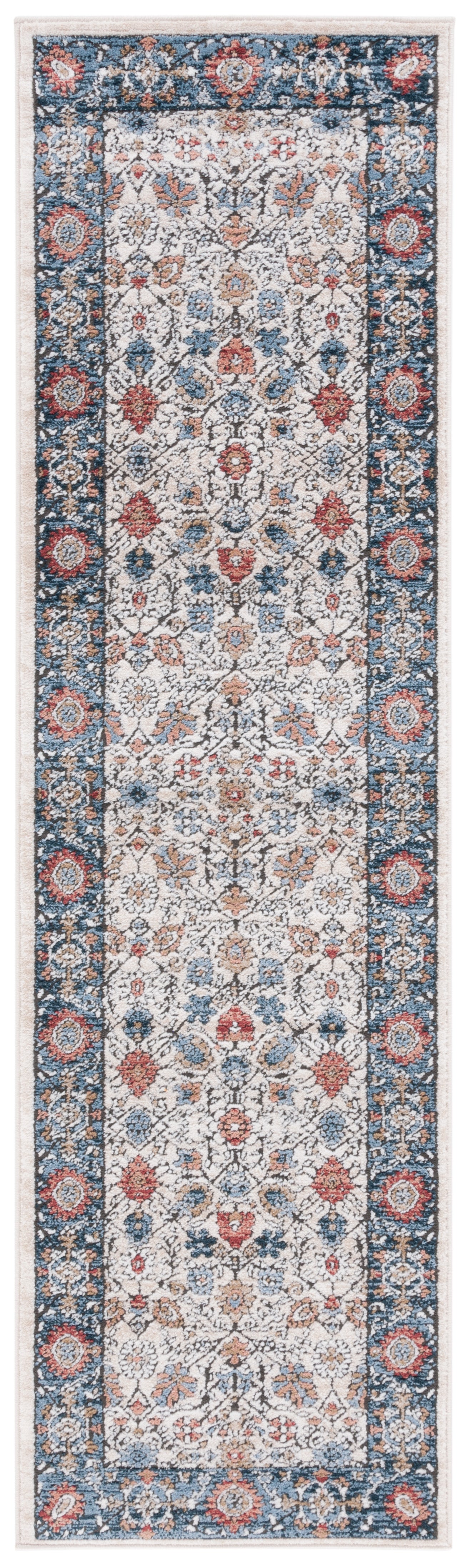 Safavieh Rosewood Row106A Ivory/Blue Rug.