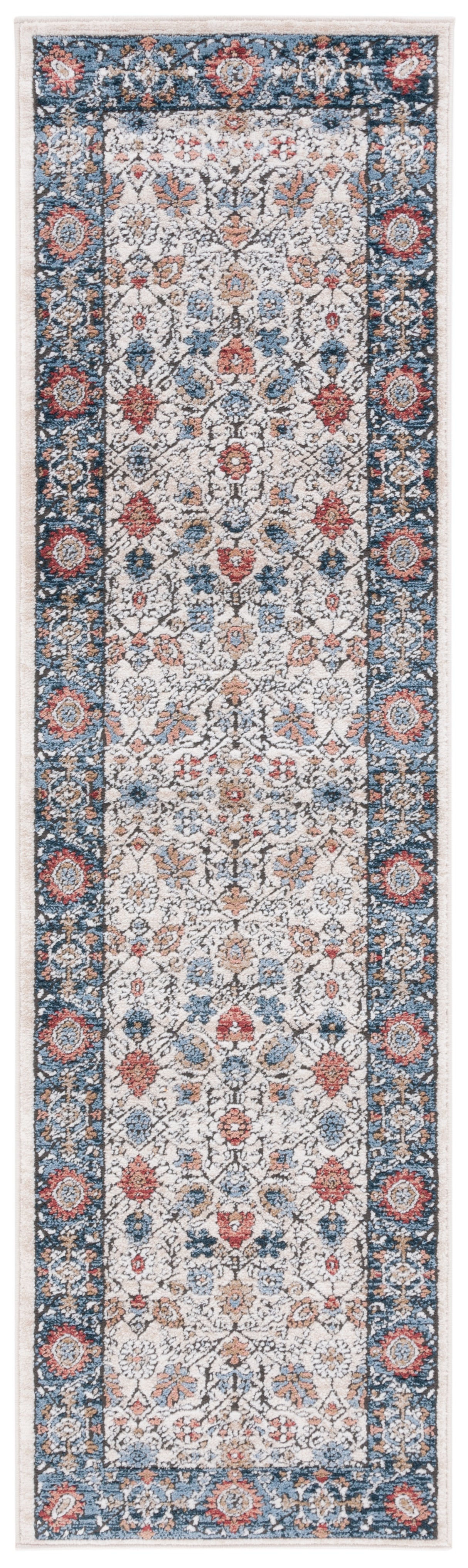 Safavieh Rosewood Row106A Ivory/Blue Rug.