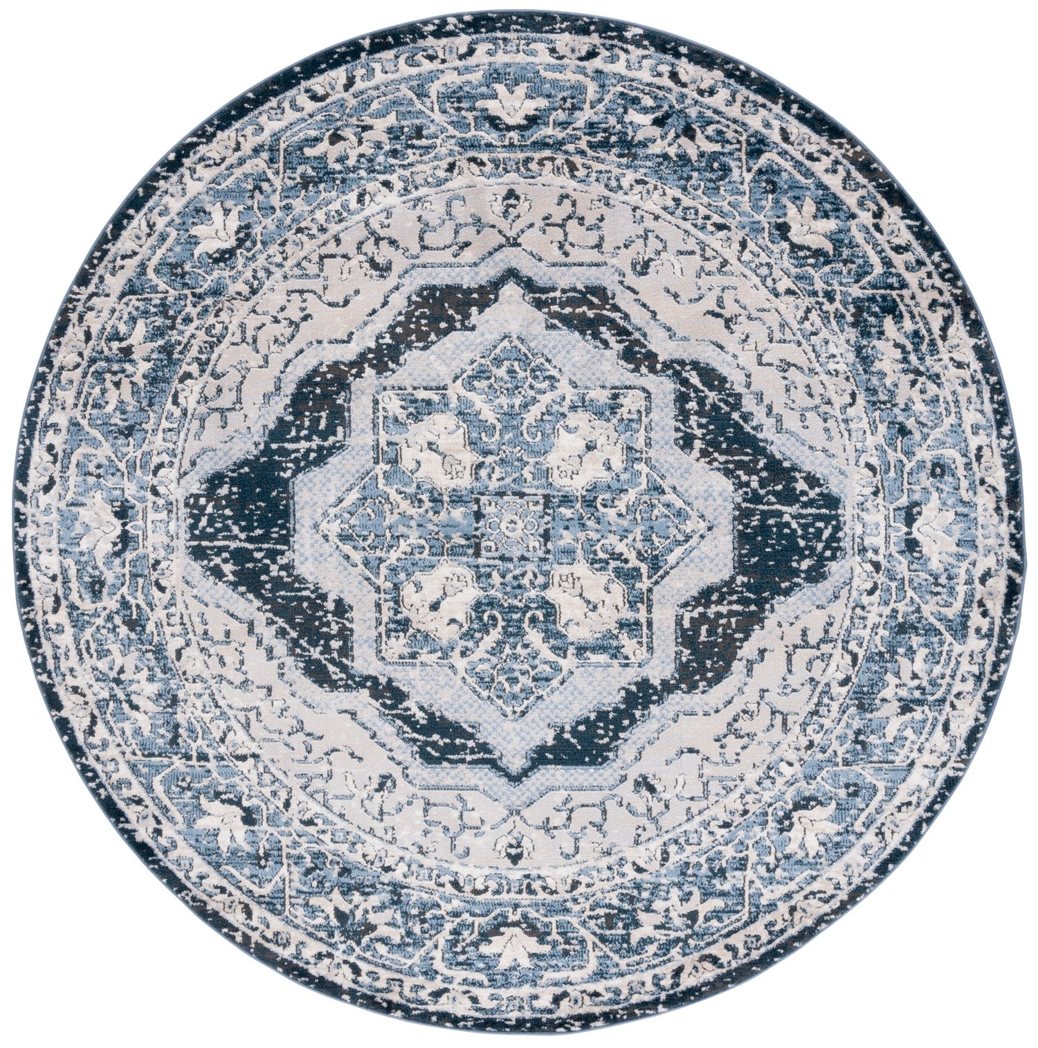Safavieh Rosewood Row110B Ivory/Blue Rug.
