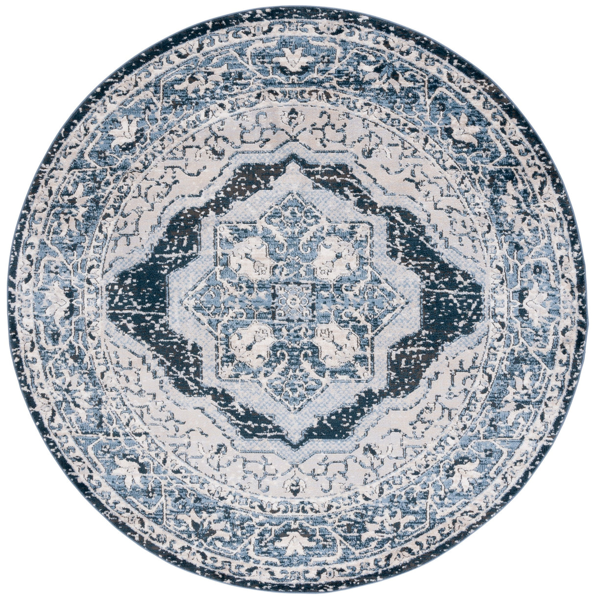 Safavieh Rosewood Row110B Ivory/Blue Rug.
