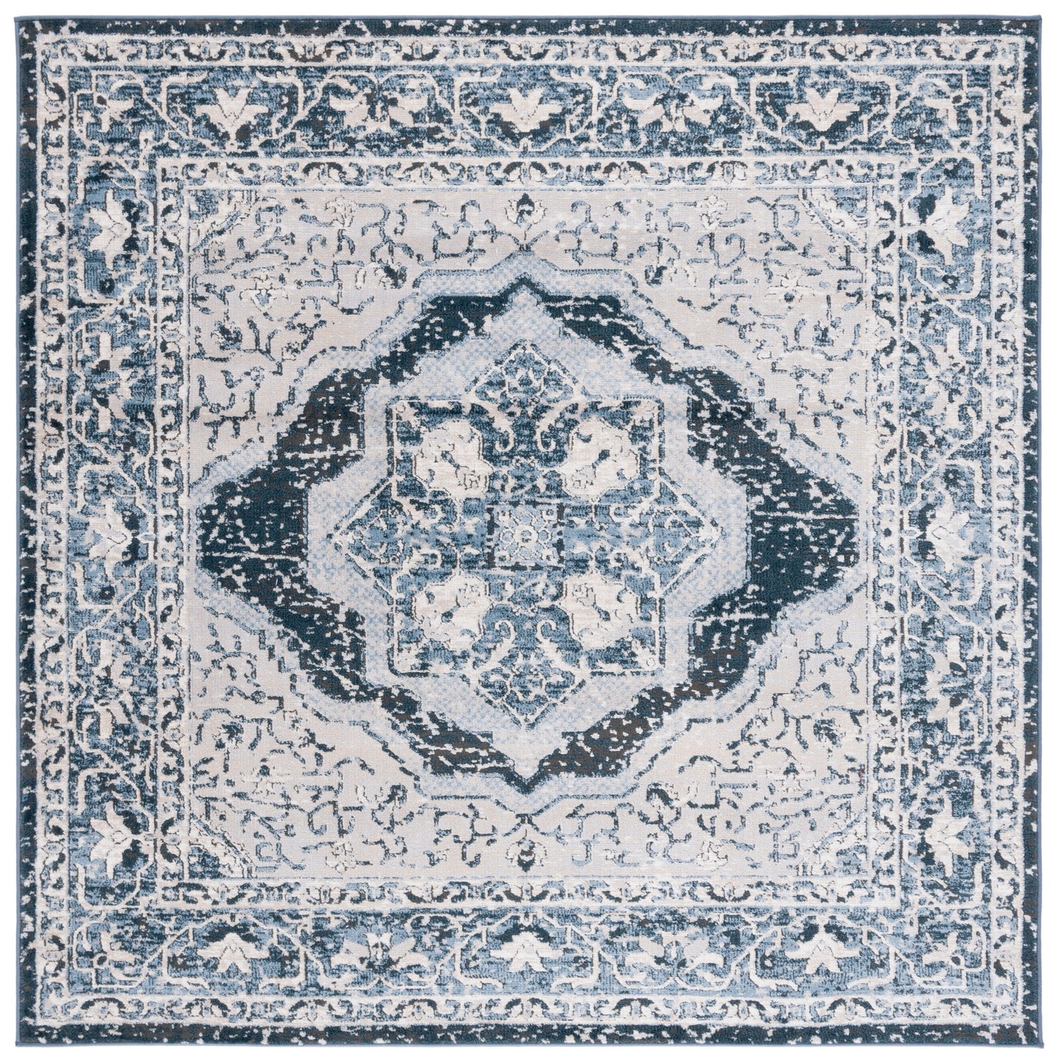 Safavieh Rosewood Row110B Ivory/Blue Rug.