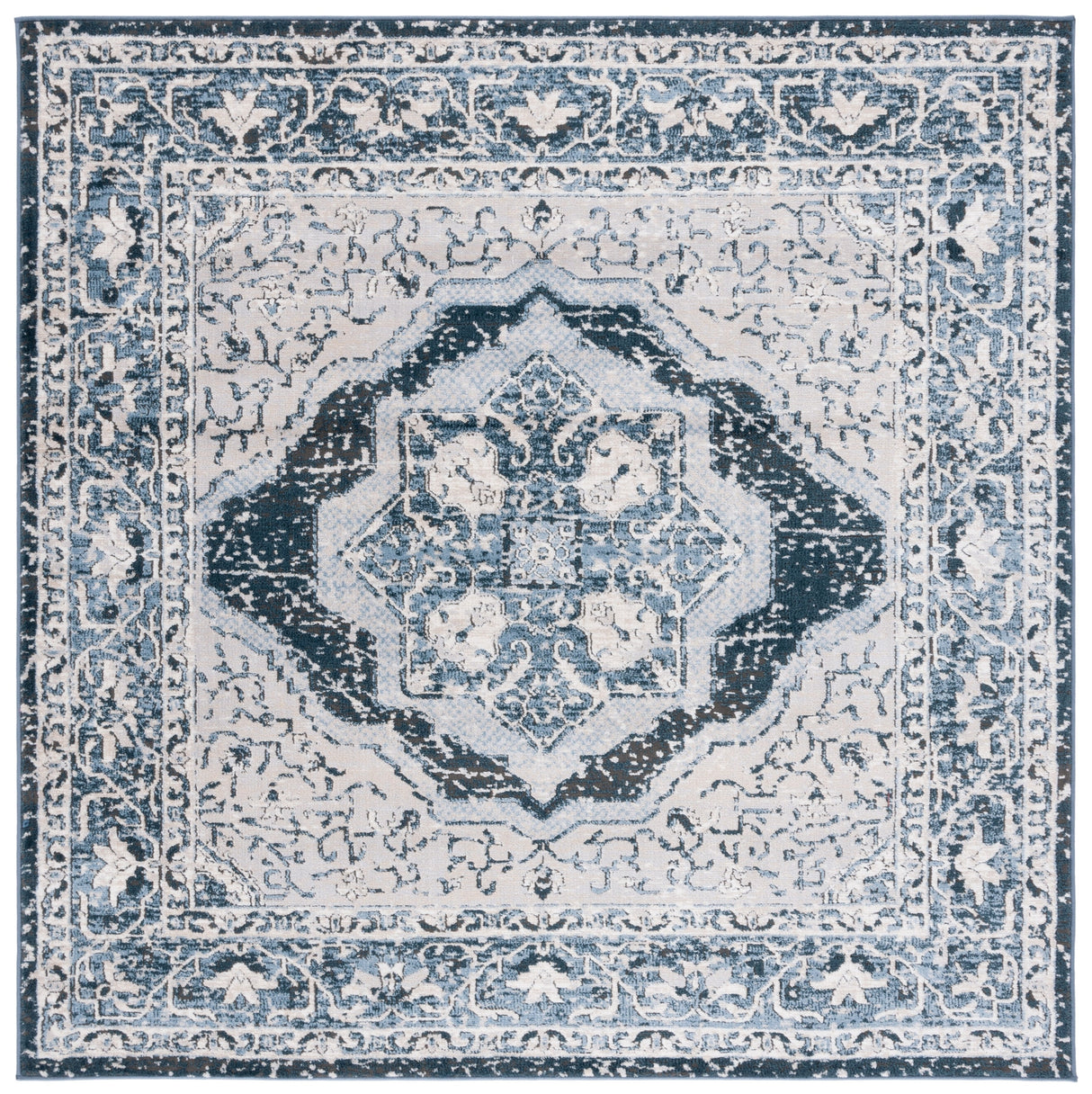 Safavieh Rosewood Row110B Ivory/Blue Rug.