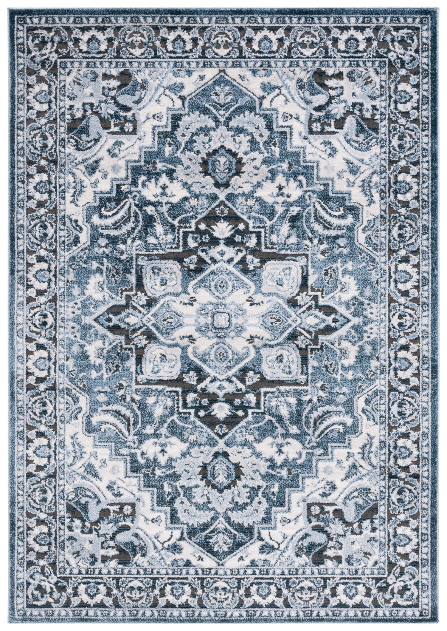 Safavieh Rosewood Row112A Ivory/Blue Rug.