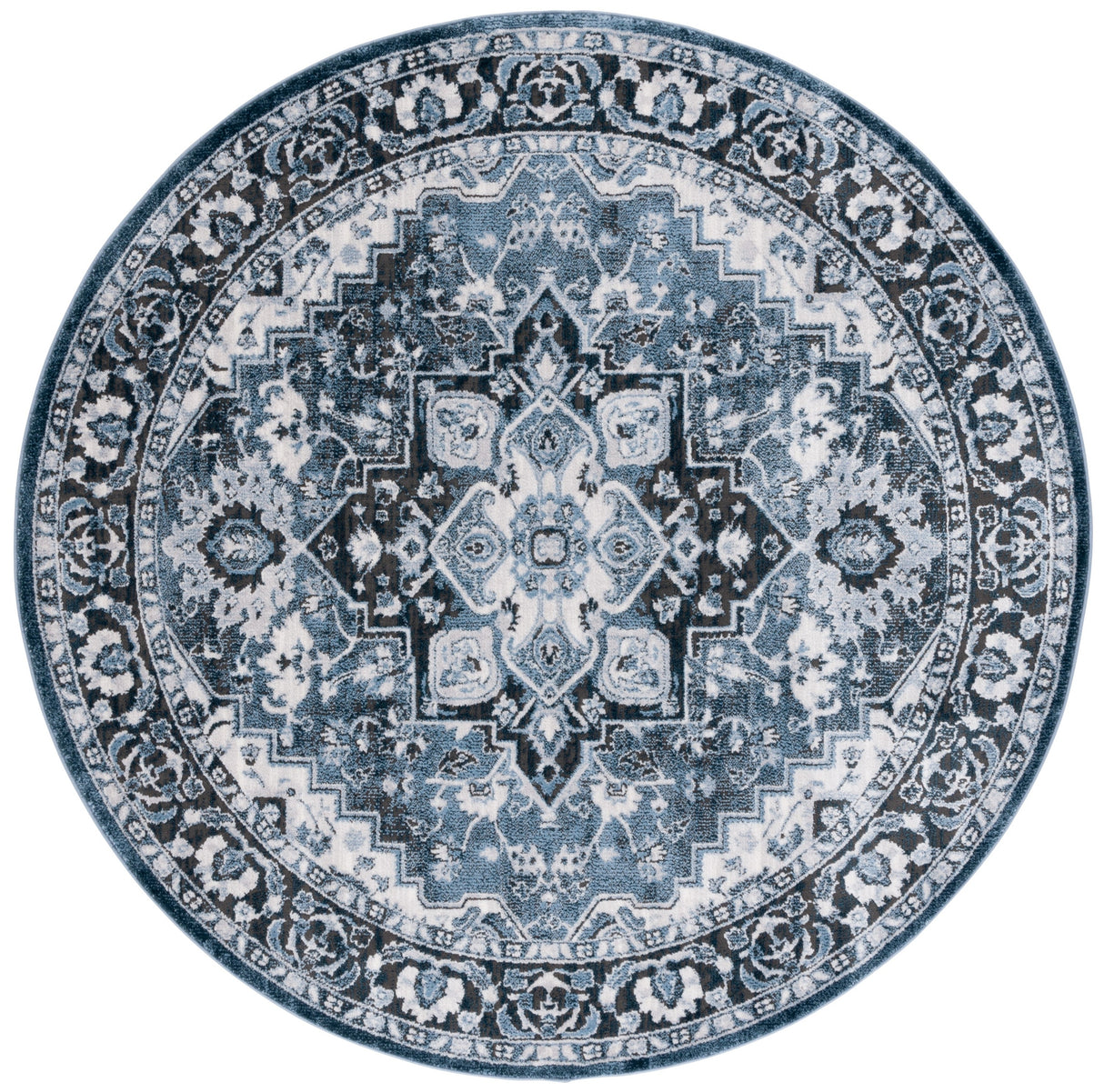 Safavieh Rosewood Row112A Ivory/Blue Rug.