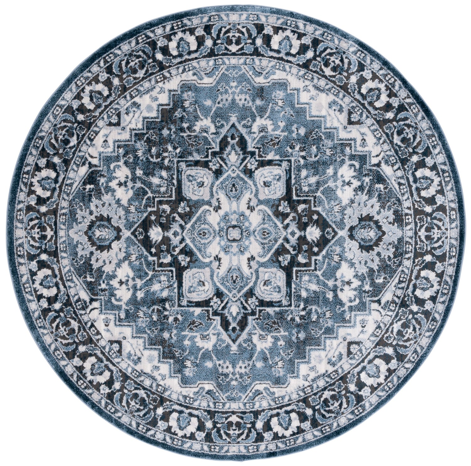 Safavieh Rosewood Row112A Ivory/Blue Rug.