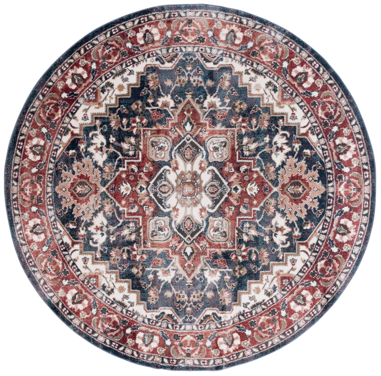 Safavieh Rosewood Row112B Ivory/Red Rug.
