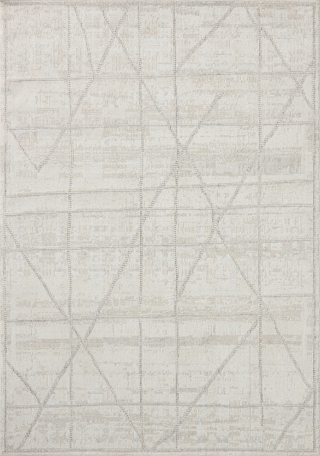 Loloi Roxie ROX-01 Contemporary Power Loomed Ivory, Graphite Rug