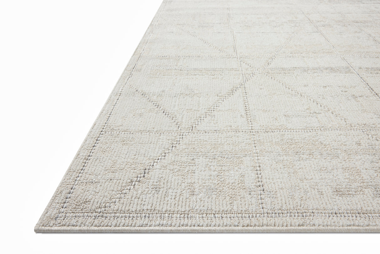 Loloi Roxie ROX-01 Contemporary Power Loomed Ivory, Graphite Rug