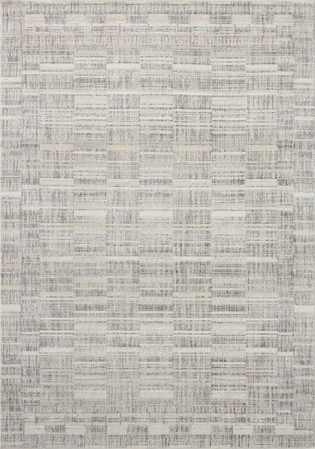 Loloi Roxie ROX-03 Contemporary Power Loomed Granite, Oatmeal Rug