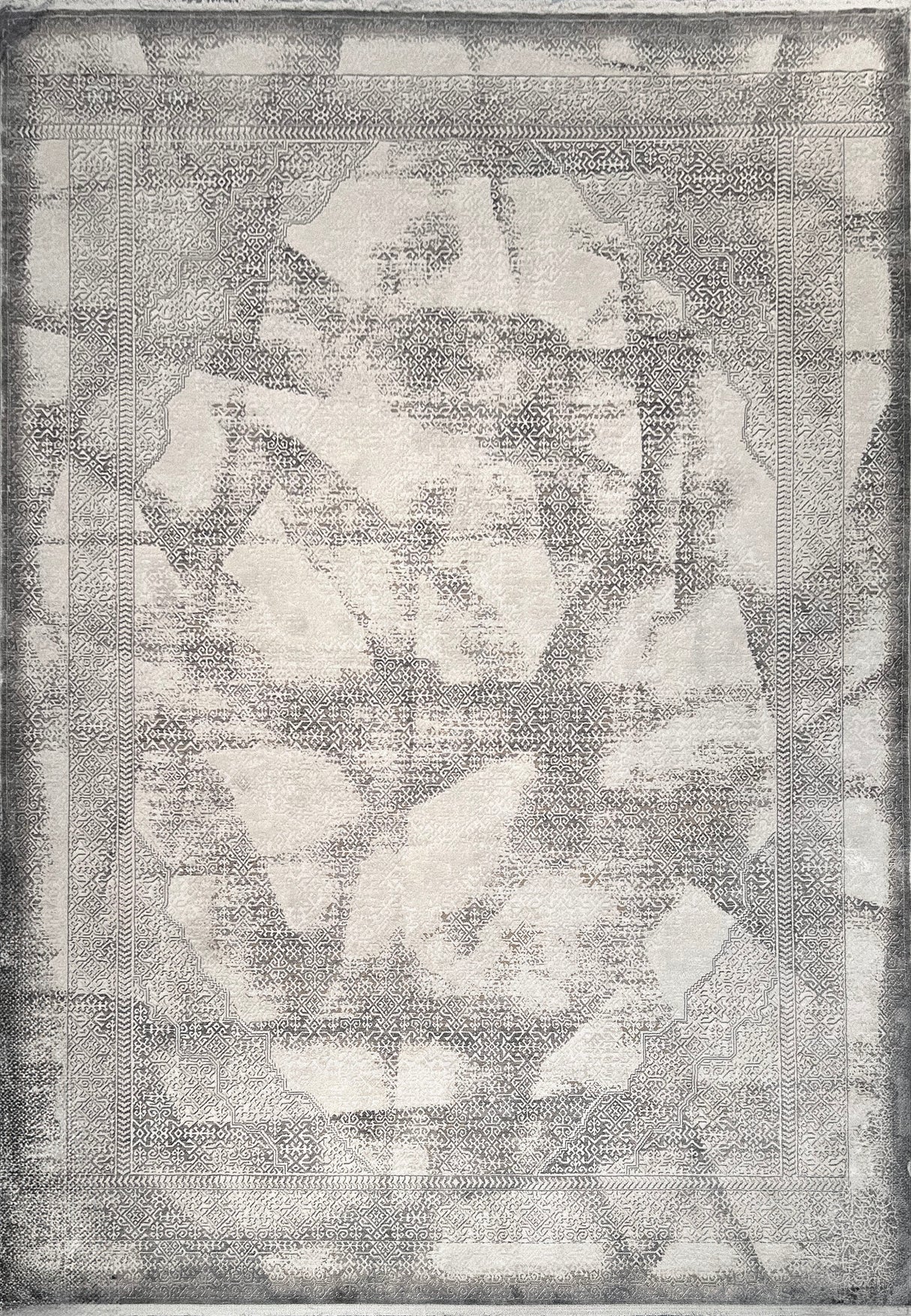 Dynamic Rugs Ruby 2189 Power Loomed Modern Grey/Ivory Rug