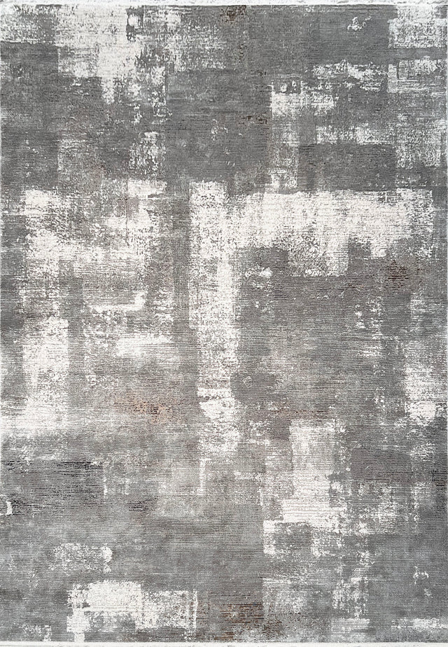 Dynamic Rugs Ruby 2190 Power Loomed Modern Grey/Ivory/Brown Rug