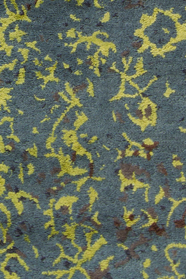 Chandra Rupec Rup39605 Green / Blue / Grey Rug - close-up detail