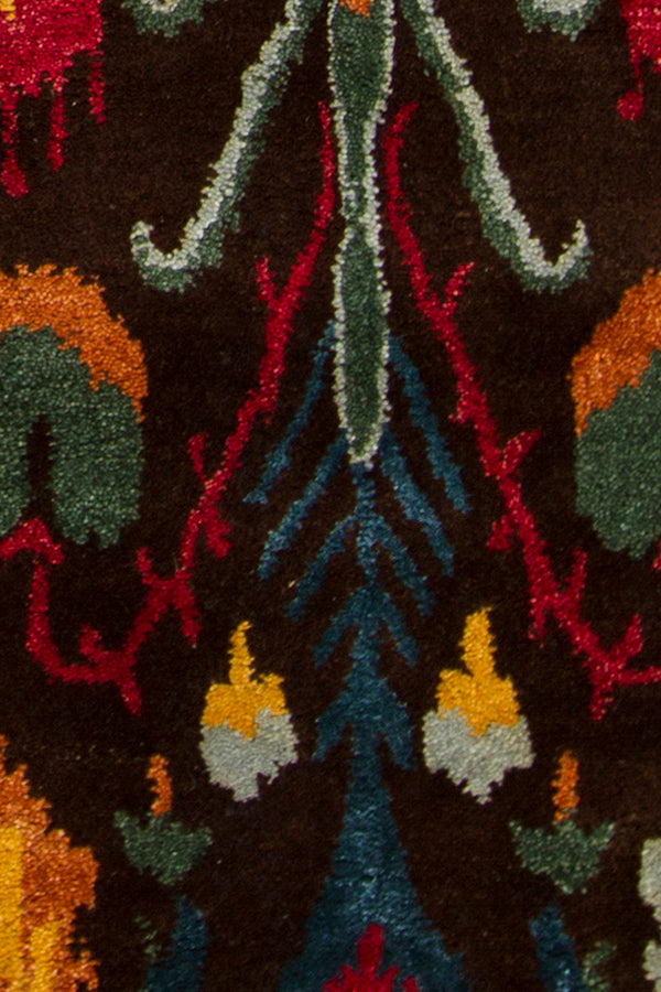 Chandra Rupec Rup39609 Multi / Blue / Orange / Yellow Rug - close-up detail