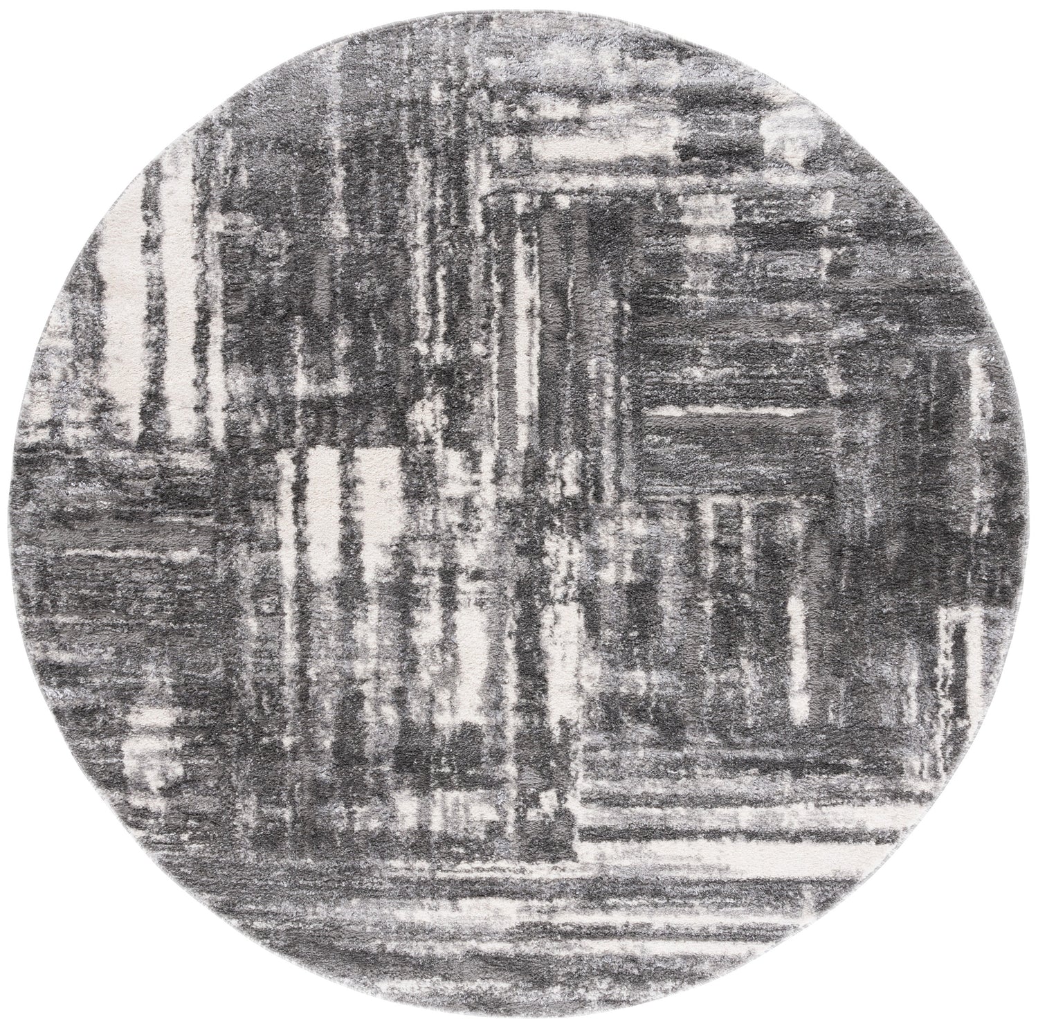 Safavieh Ravine Shag Rve360F Dark Grey/Ivory Rug.