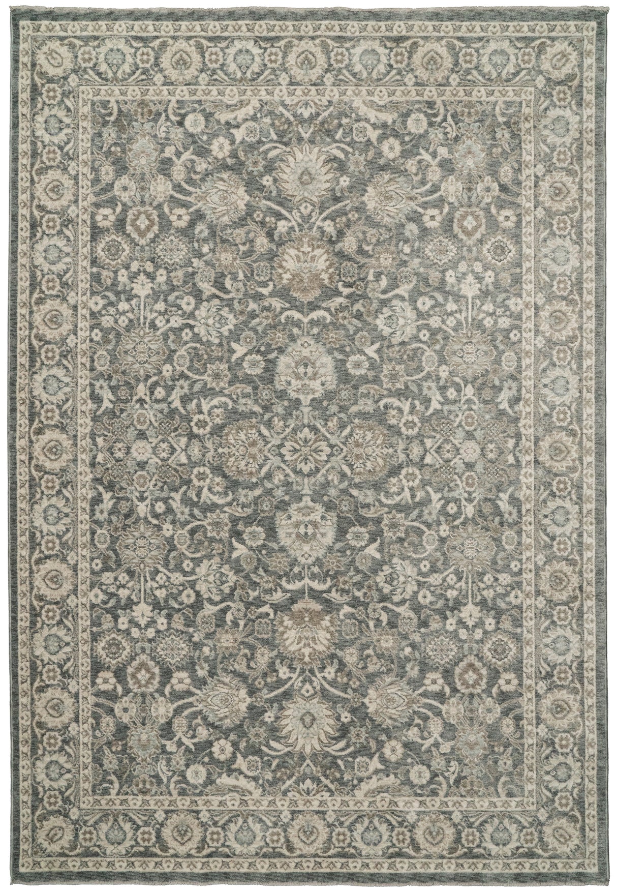 Dynamic Rugs Santana 10261 Power Loomed Traditional Grey/Beige/Taupe Rug