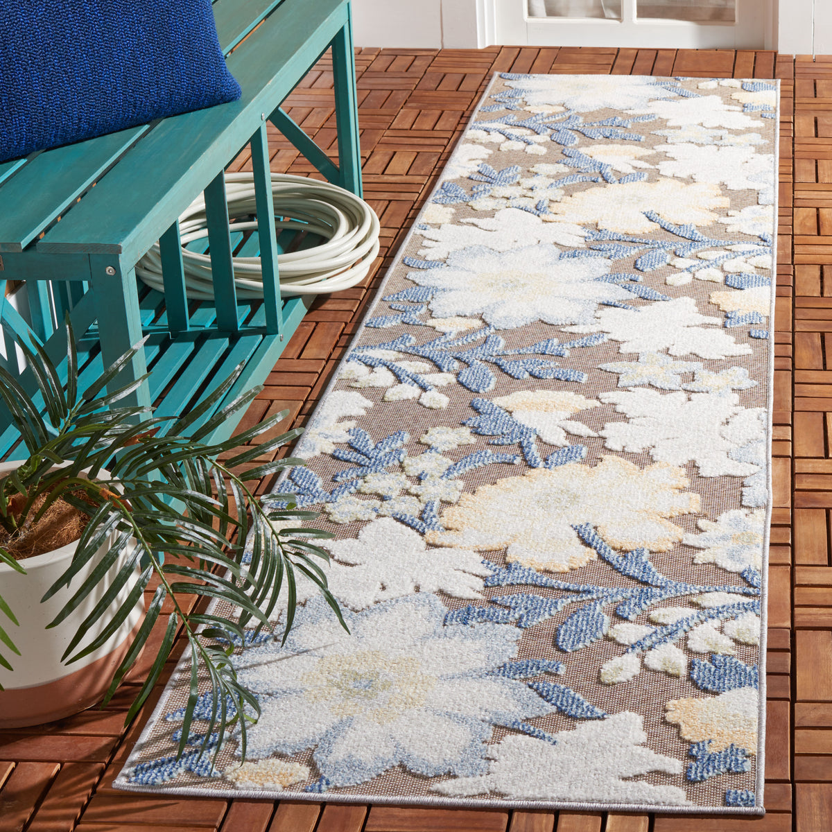 Safavieh Sarasota Sar108J Navy/Brown Rug.