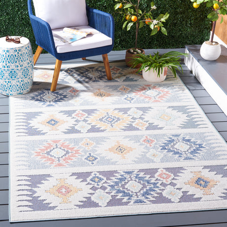 Safavieh Sarasota Sar114J Light Blue/Grey Rug.
