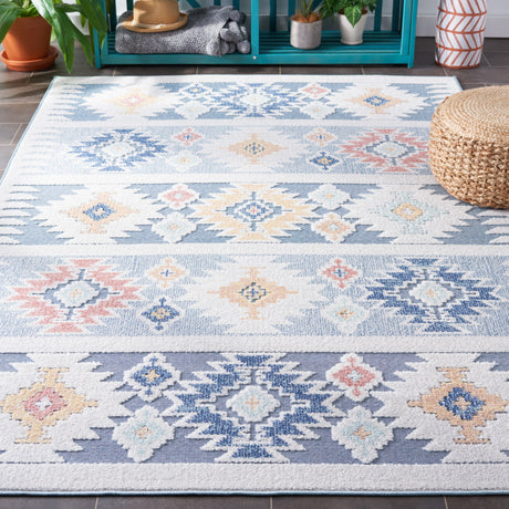 Safavieh Sarasota Sar114J Light Blue/Grey Rug.