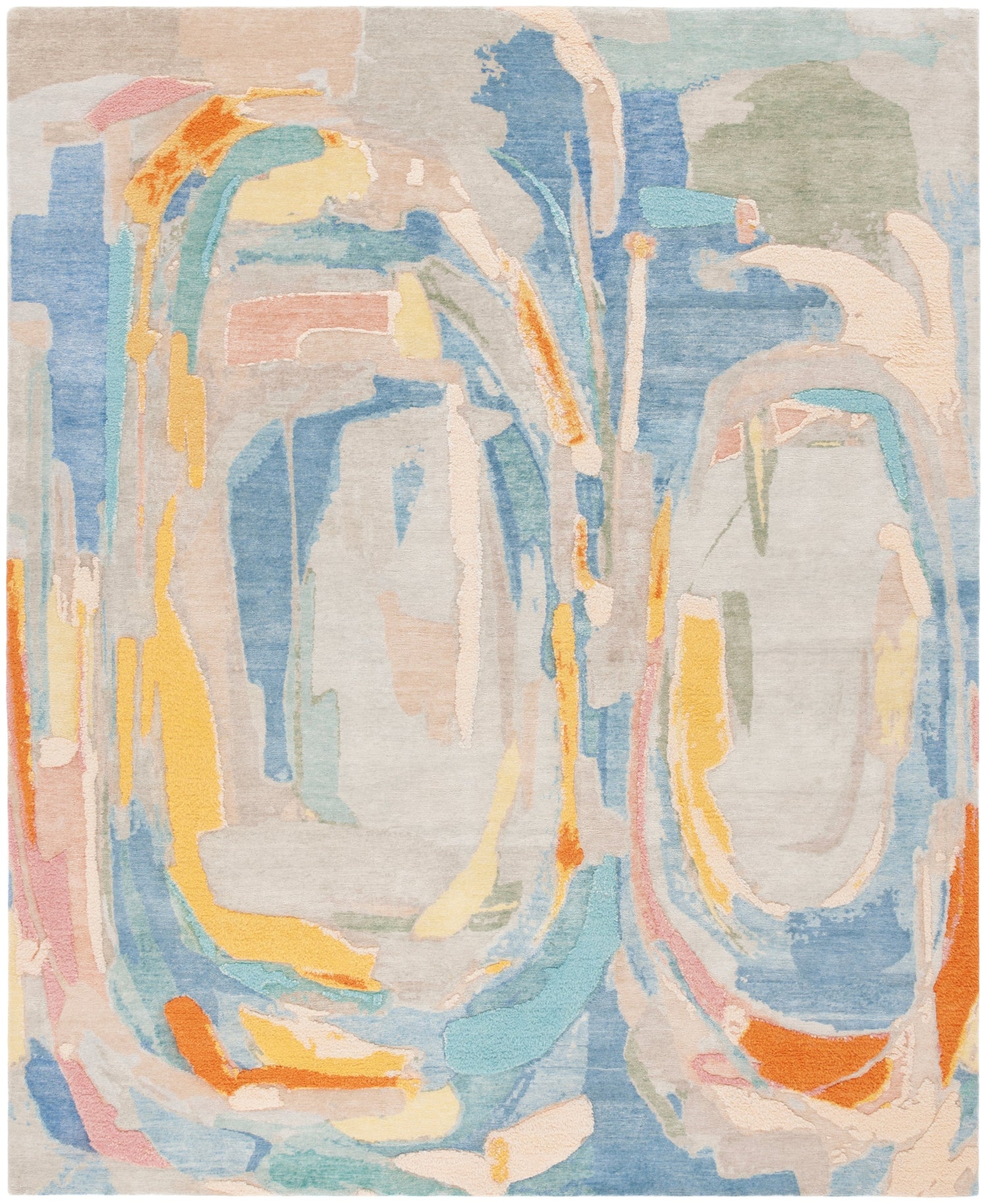 Safavieh Saint Tropez Sat103M Blue/Grey Rug.