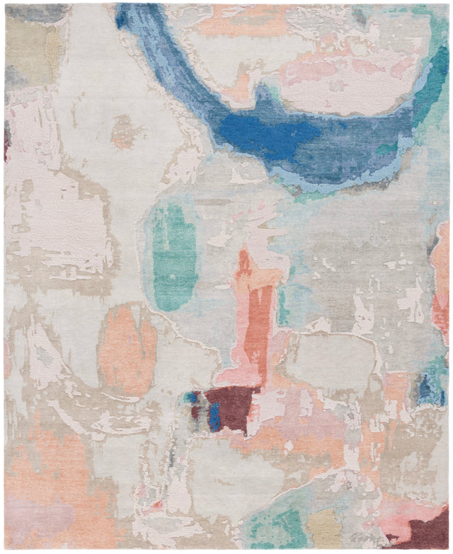 Safavieh Saint Tropez Sat104M Blue/Blush Rug.