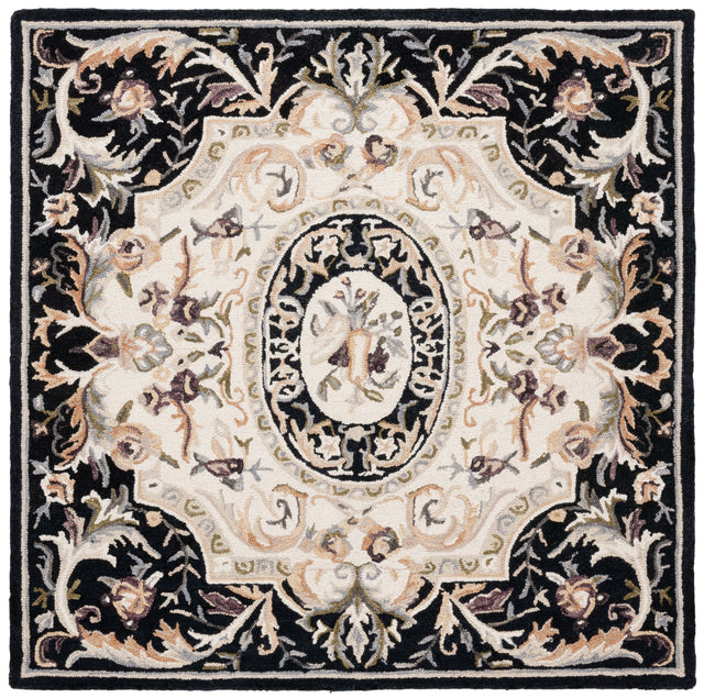Safavieh Savonnerie Sav301Z Ivory/Black Rug.