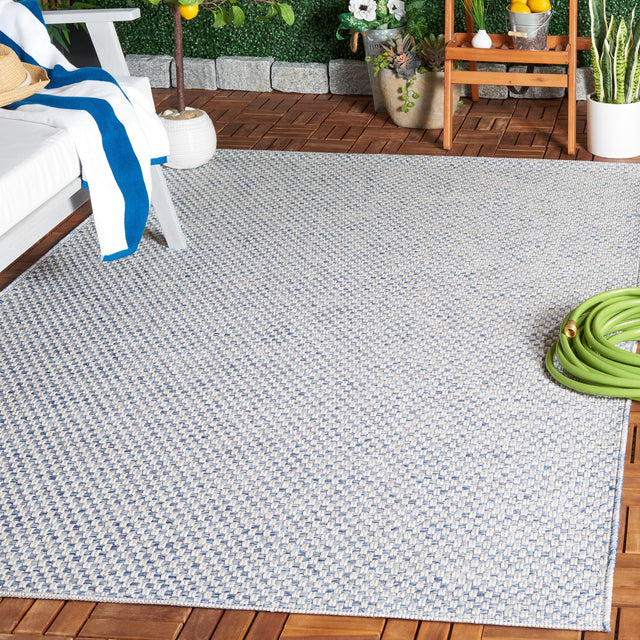 Safavieh Sisal All-Weather Saw460M Blue/Ivory Rug.
