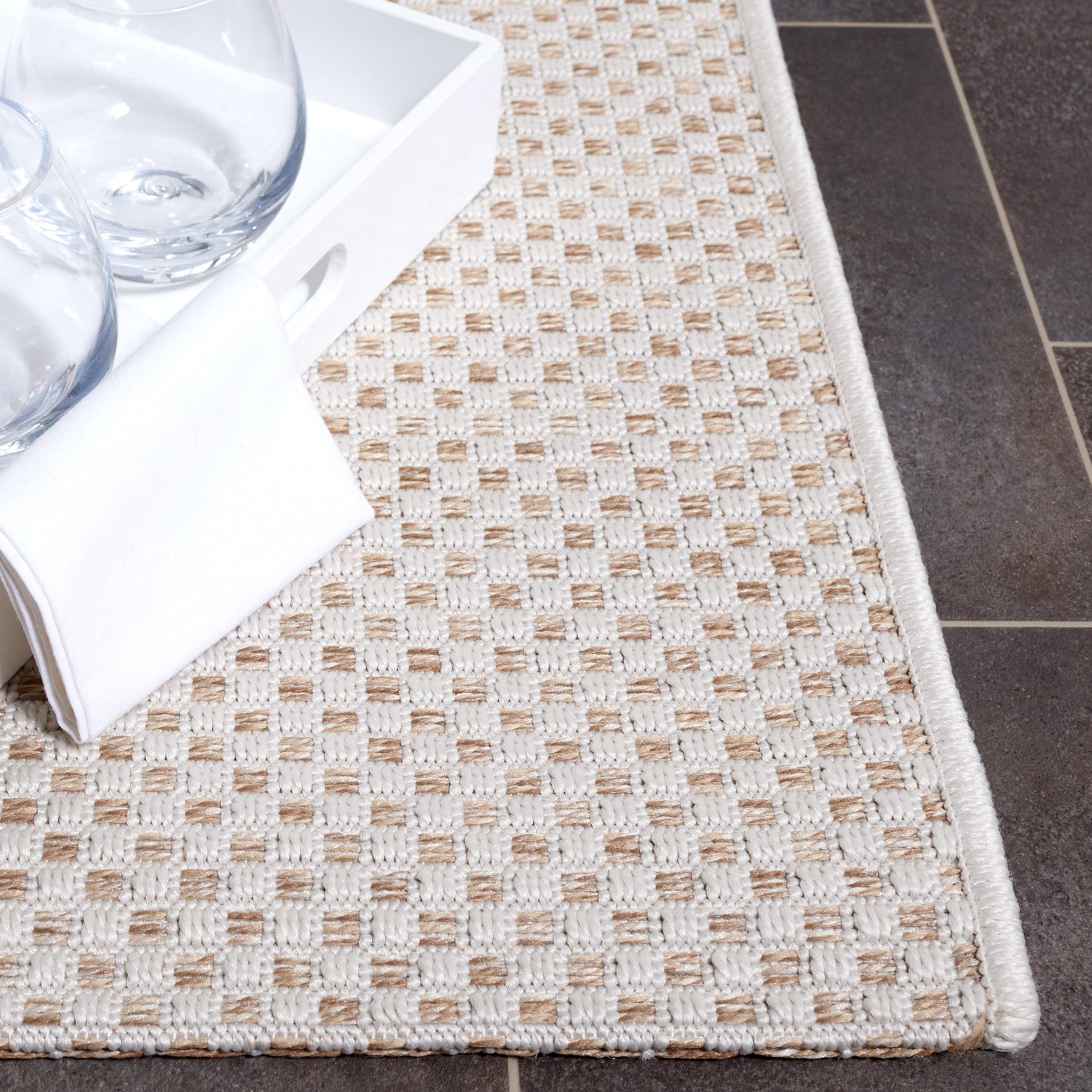 Safavieh Sisal All-Weather Saw640B Ivory/Natural Rug.
