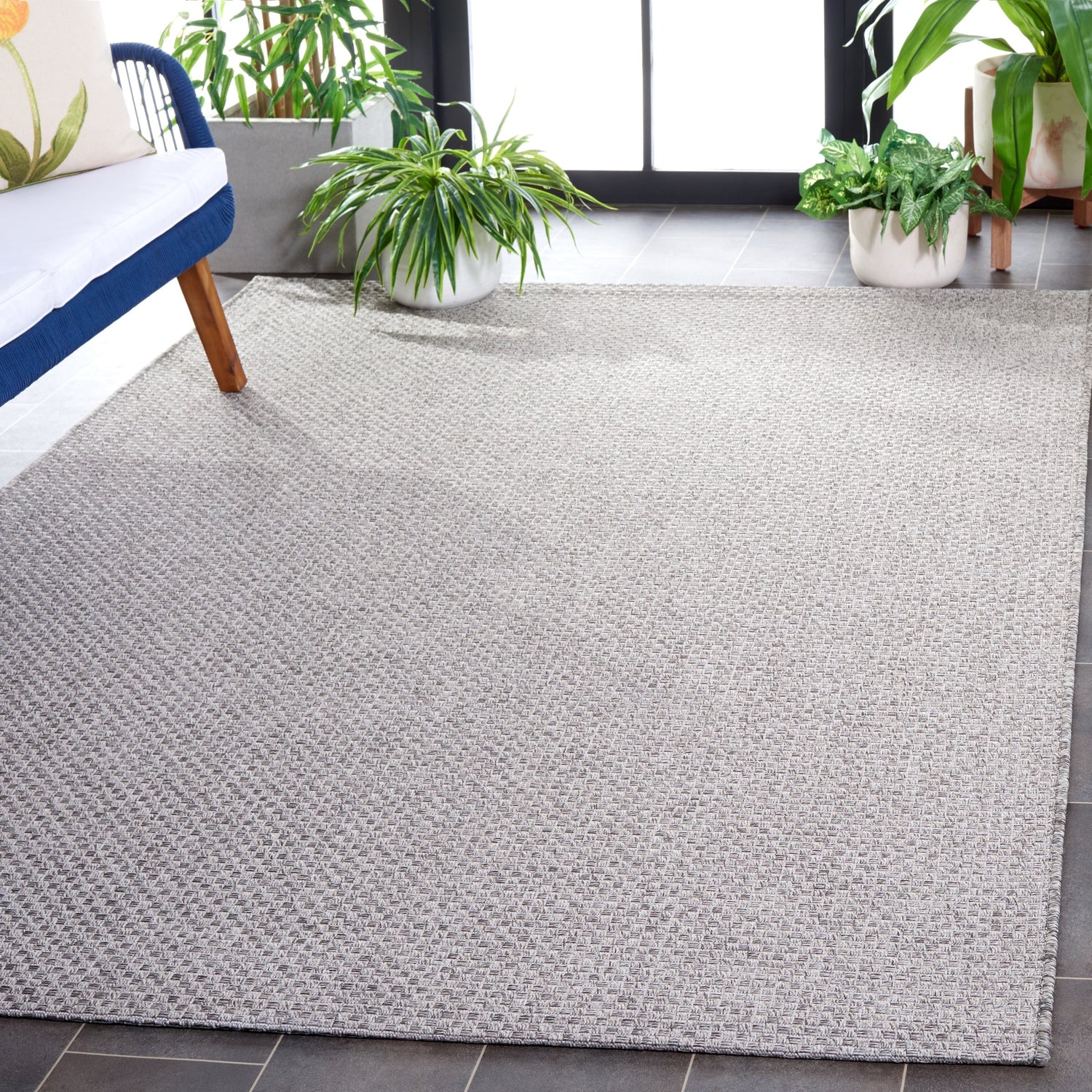 Safavieh Sisal All-Weather Saw640F Light Grey Rug.