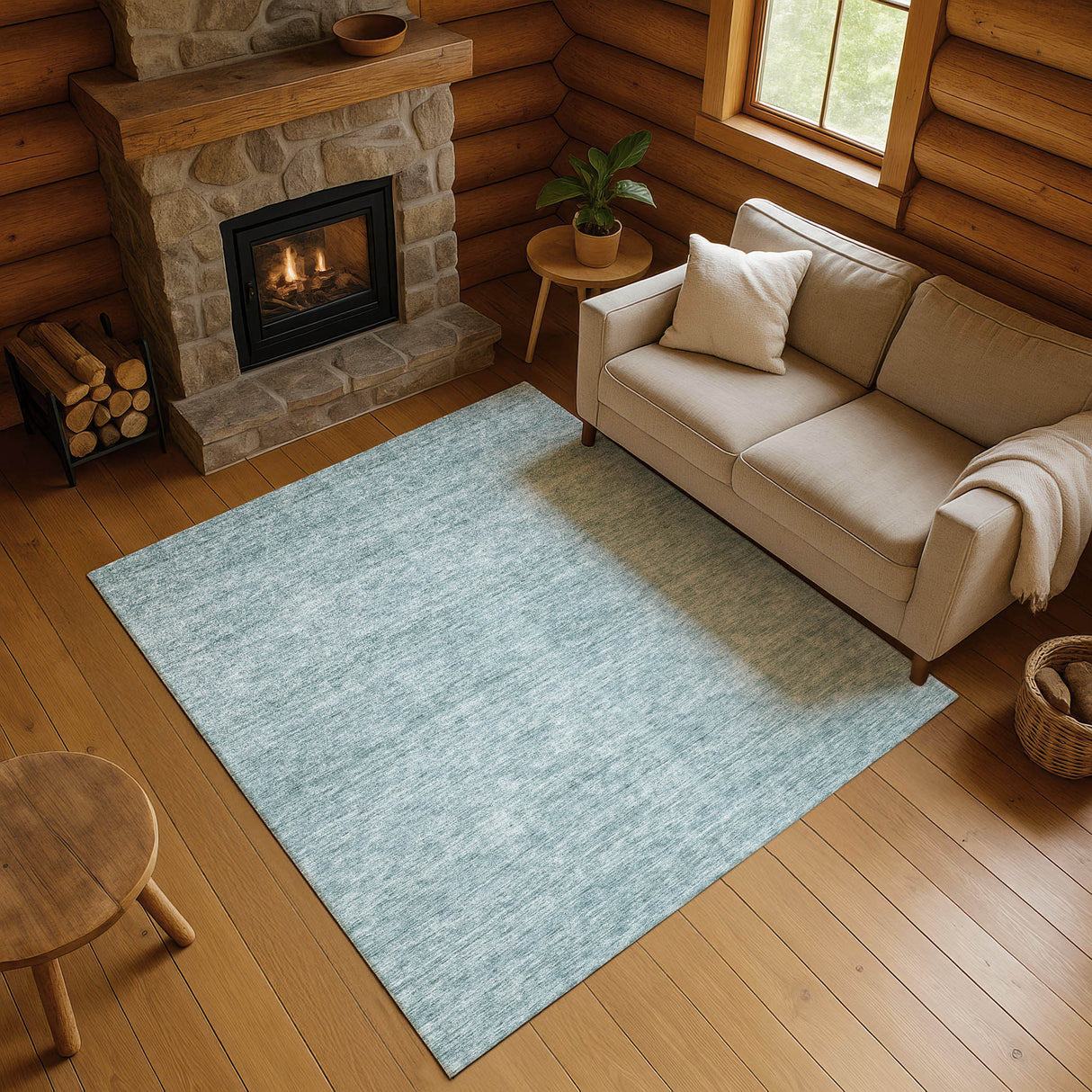 Dalyn Soft Essentials SE1 Transitional Machine Made Blue Rug