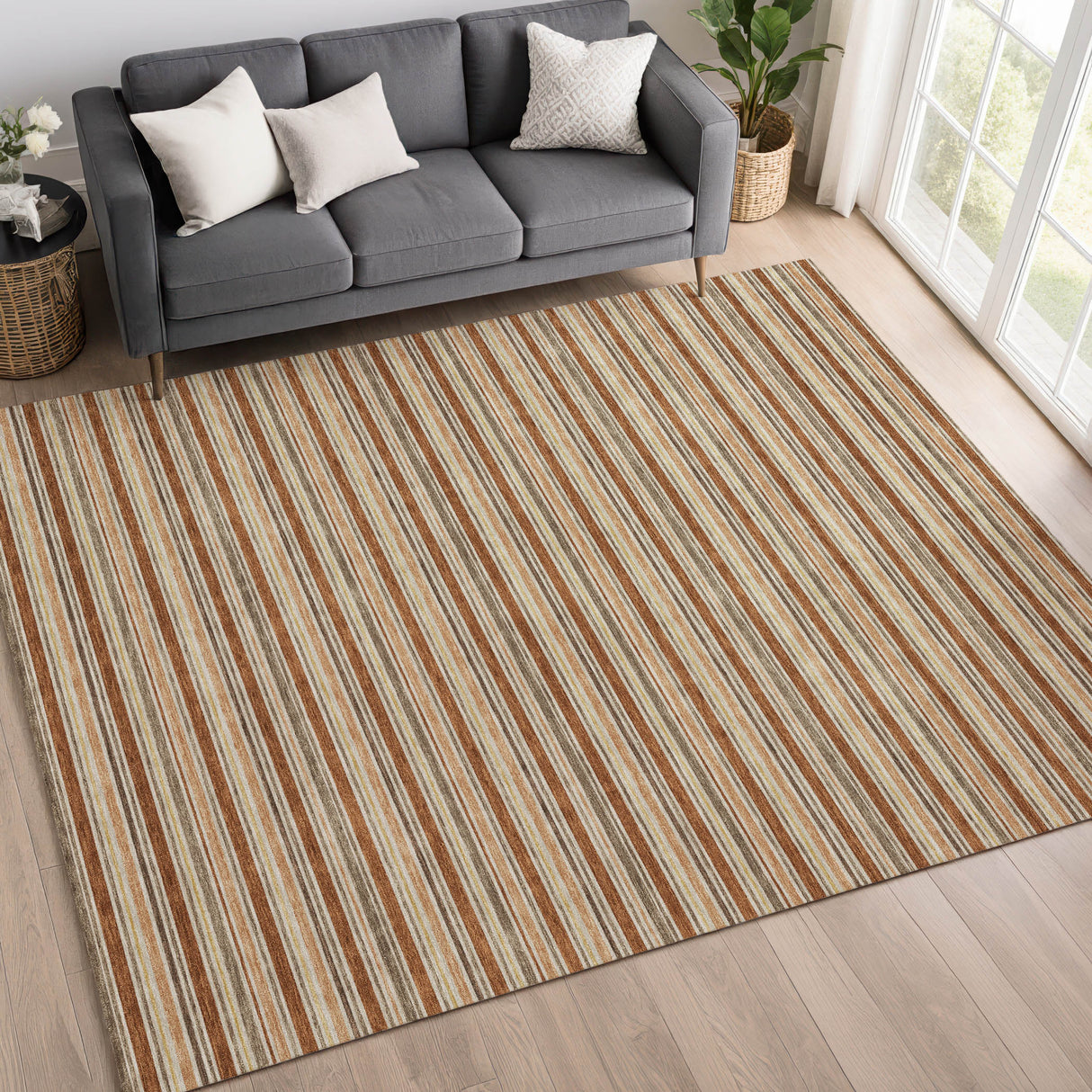 Dalyn Soft Essentials SE2 Transitional Machine Made Orange Rug