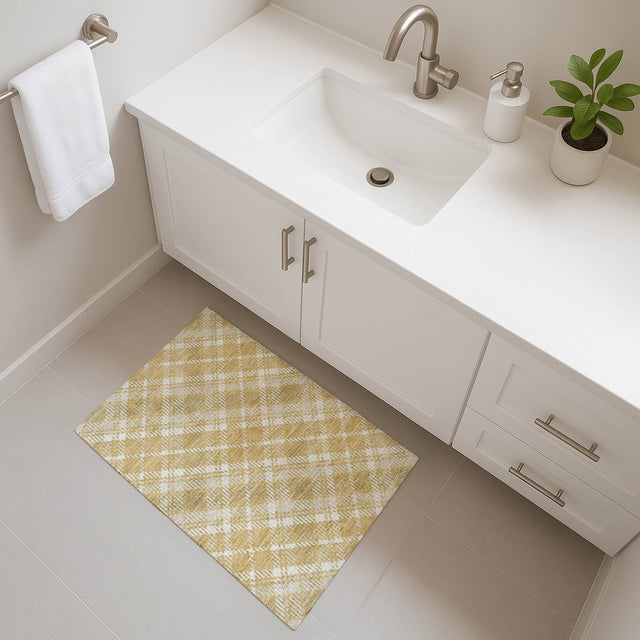 Dalyn Soft Essentials SE3 Transitional Machine Made Gold Rug