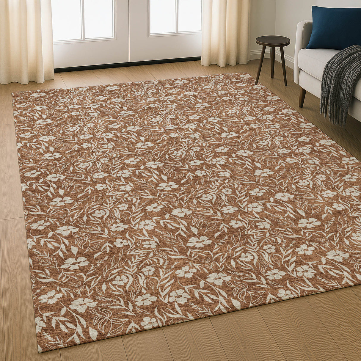 Dalyn Soft Essentials SE4 Transitional Machine Made Orange Rug