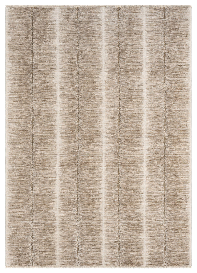 Dynamic Rugs Sequence 18500 Power Loomed Modern Beige/Dark Beige Rug