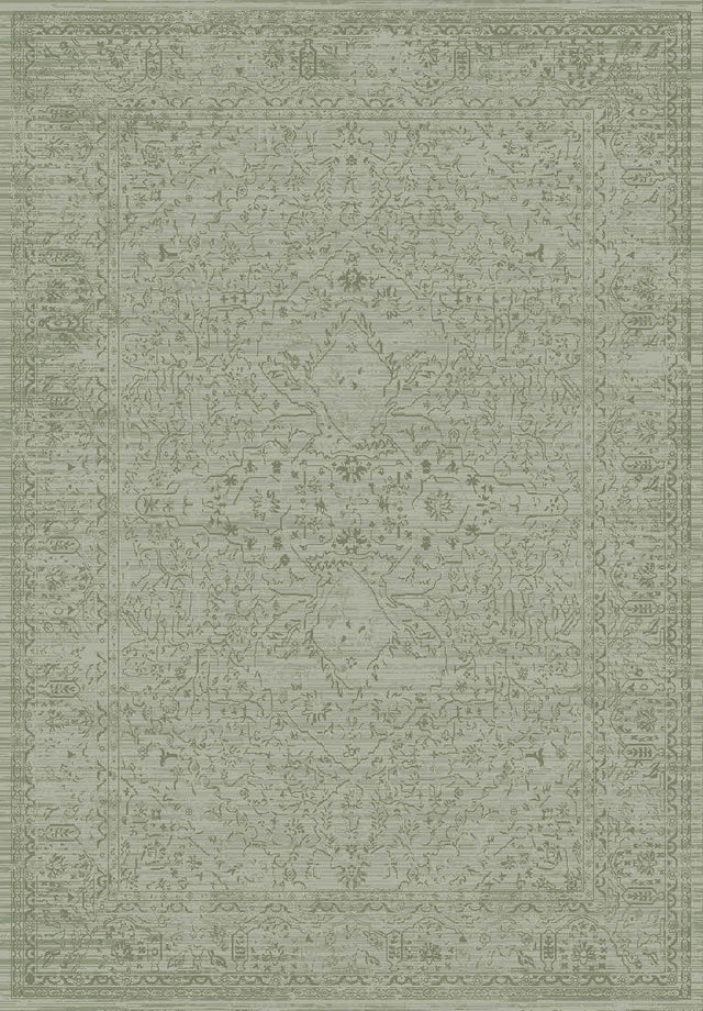 Dynamic Rugs Sequence 18511 Power Loomed Transitional Green Rug