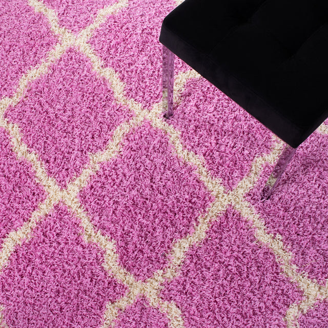 Safavieh Sgd-Dallas Shag Sgds257I Pink/Ivory Rug.