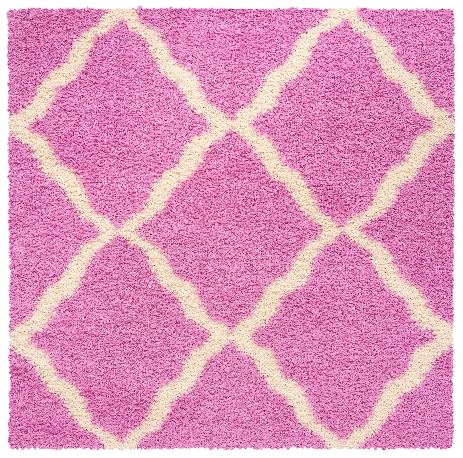 Safavieh Sgd-Dallas Shag Sgds257I Pink/Ivory Rug.
