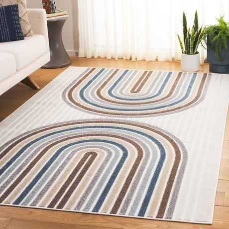 Safavieh Stella Sta116A Ivory/Brown Blue Rug.