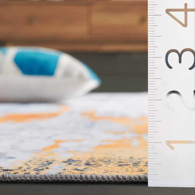 Safavieh Santa Monica Stm812F Grey/Blue Rug.