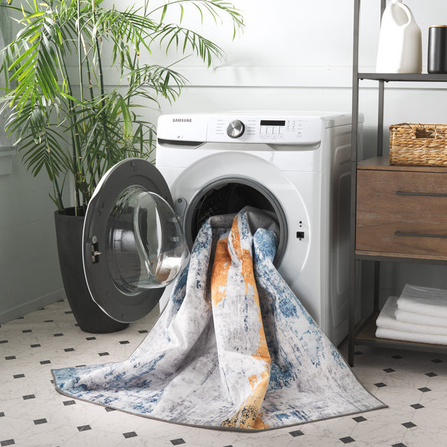 Safavieh Santa Monica Stm812F Grey/Blue Rug.