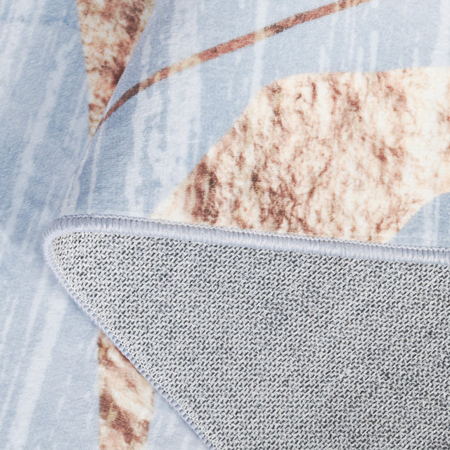 Safavieh Santa Monica Stm836M Blue/Gold Rug.