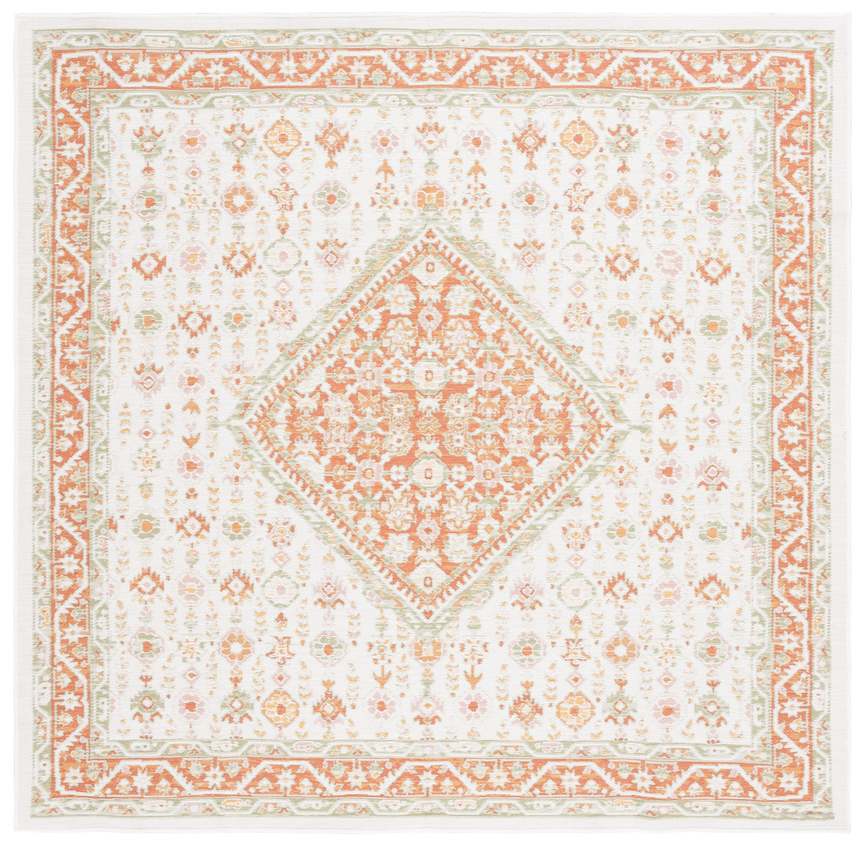 Safavieh Sunrise Sun620A Ivory/Rust Sage Rug.